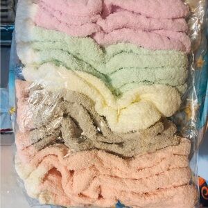 Soft Plush Women’s Fleece Socks- Pink, Green, Yellow, Gray, White